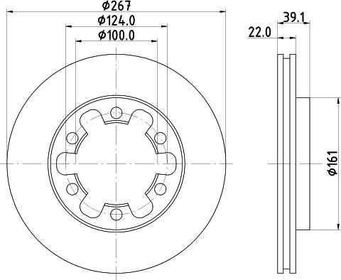 Mintex MDC817 - Тормозной диск avtokuzovplus.com.ua