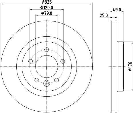 Mintex MDC82904C - Тормозной диск avtokuzovplus.com.ua