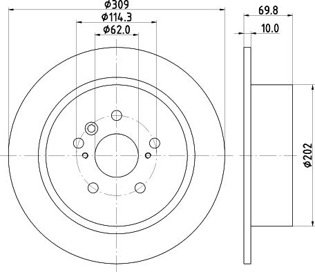 Mintex MDC83059C - Тормозной диск autodnr.net