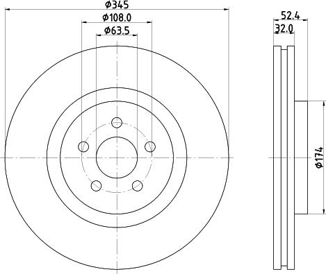 Mintex MDC83065C - Тормозной диск autodnr.net