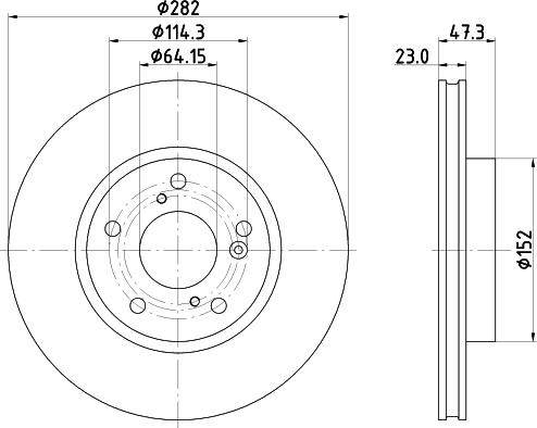 Mintex MDC83083C - Тормозной диск autodnr.net