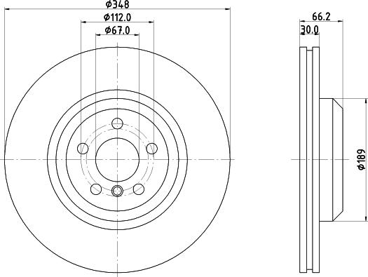 Mintex MDC83115C - Тормозной диск avtokuzovplus.com.ua