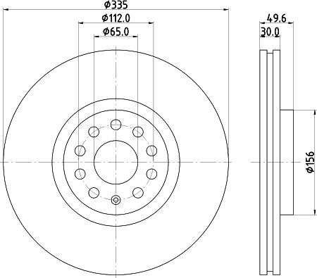 Mintex MDC83118C - Тормозной диск avtokuzovplus.com.ua