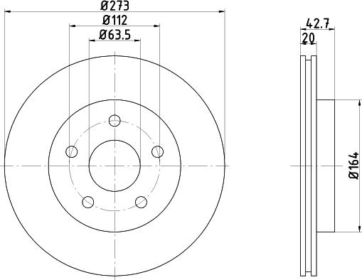 Mintex MDC841 - Тормозной диск autodnr.net