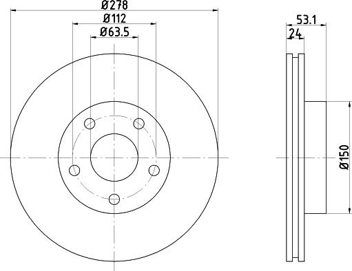 Mintex MDC842 - Гальмівний диск autocars.com.ua