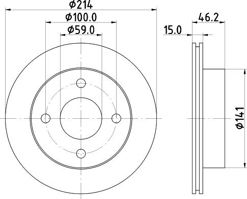 Mintex MDC861 - Тормозной диск avtokuzovplus.com.ua