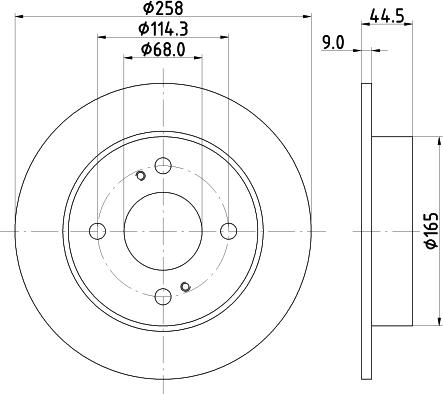 Mintex MDC863 - Тормозной диск avtokuzovplus.com.ua