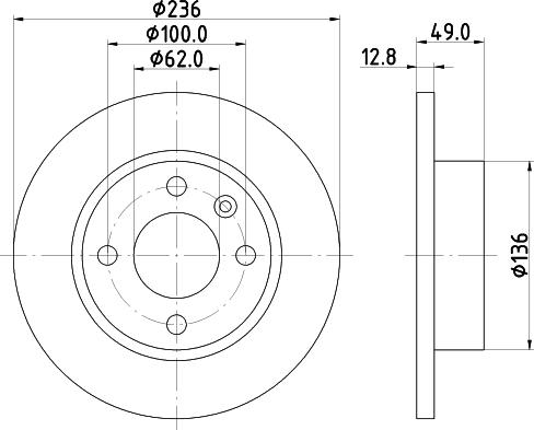 Mintex MDC876 - Тормозной диск avtokuzovplus.com.ua