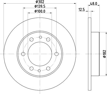 Mintex MDC880 - Тормозной диск avtokuzovplus.com.ua