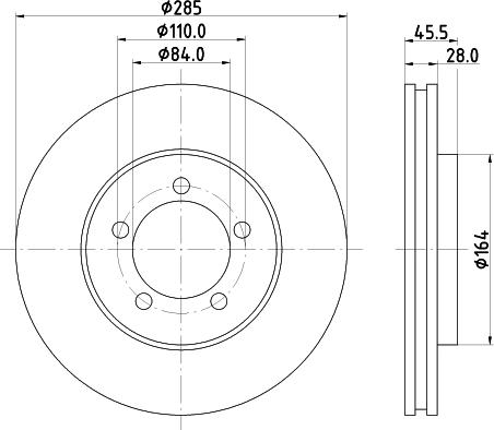 Mintex MDC884 - Тормозной диск autodnr.net