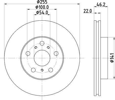 Mintex MDC893 - Тормозной диск avtokuzovplus.com.ua