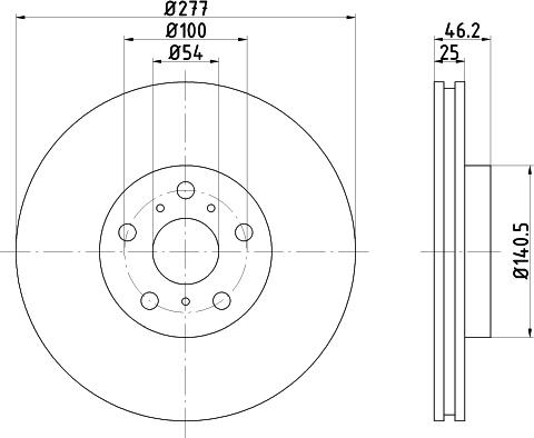 Mintex MDC901 - Тормозной диск avtokuzovplus.com.ua