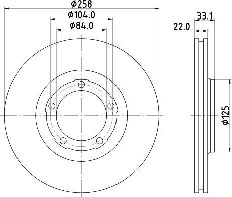 Mintex MDC926 - Тормозной диск avtokuzovplus.com.ua