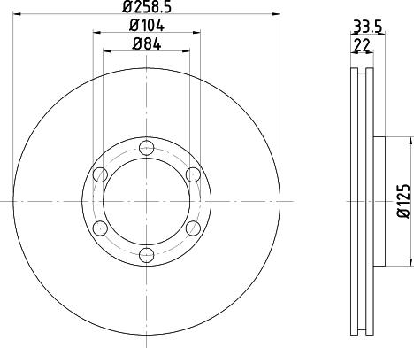 Mintex MDC927 - Тормозной диск avtokuzovplus.com.ua