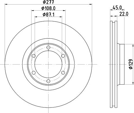 Mintex MDC929 - Тормозной диск avtokuzovplus.com.ua