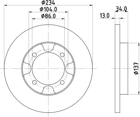 Mintex MDC935 - Тормозной диск autodnr.net