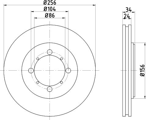 Mintex MDC940 - Тормозной диск avtokuzovplus.com.ua