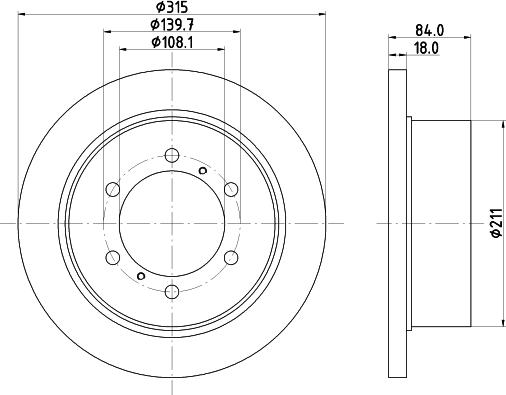 Mintex MDC952 - Тормозной диск avtokuzovplus.com.ua