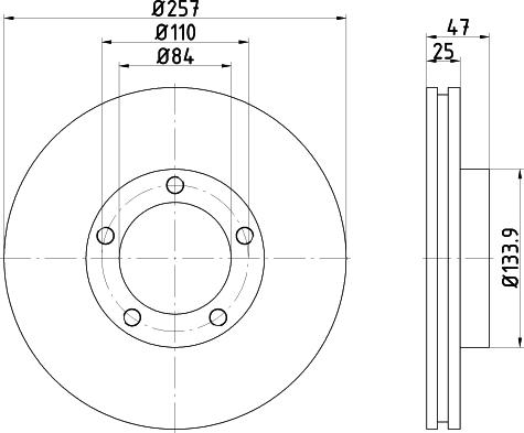 Mintex MDC976 - Тормозной диск avtokuzovplus.com.ua