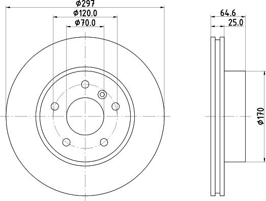 Mintex MDC984 - Тормозной диск avtokuzovplus.com.ua