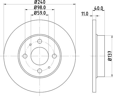 Mintex MDK0020 - Комплект гальм, дисковий гальмівний механізм autocars.com.ua