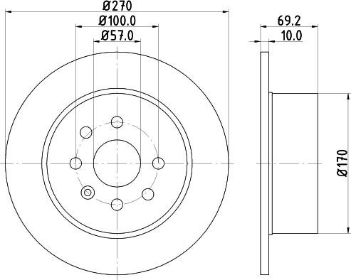 Mintex MDK0042 - Дисковый тормозной механизм, комплект autodnr.net