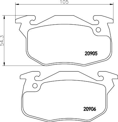 Mintex MDK0145 - Комплект гальм, дисковий гальмівний механізм autocars.com.ua