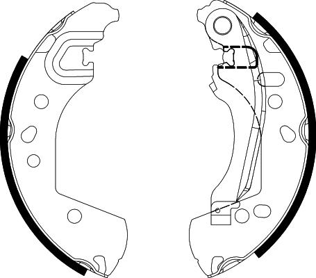Mintex MFR785 - Комплект гальм, барабанний механізм autocars.com.ua