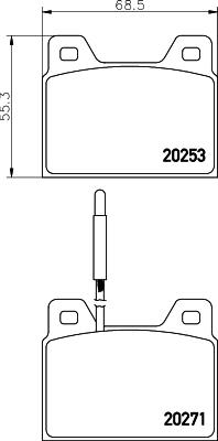 Mintex MGB560 - Тормозные колодки, дисковые, комплект avtokuzovplus.com.ua