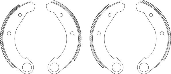 Mintex MSK008 - Комплект гальм, барабанний механізм autocars.com.ua