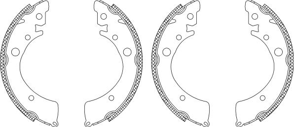 Mintex MSK188 - Комплект тормозных колодок, барабанные avtokuzovplus.com.ua