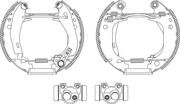 Mintex MSP070 - Комплект гальм, барабанний механізм autocars.com.ua