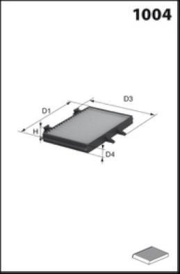 MISFAT HB345 - Фильтр воздуха в салоне avtokuzovplus.com.ua