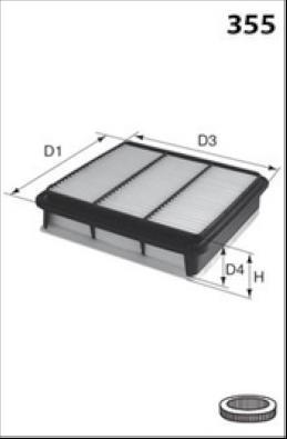 MISFAT P452 - Повітряний фільтр autocars.com.ua