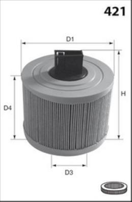 MISFAT R146 - Воздушный фильтр avtokuzovplus.com.ua