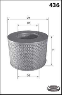 MISFAT R467 - Повітряний фільтр autocars.com.ua