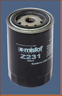 MISFAT Z231 - Масляний фільтр autocars.com.ua
