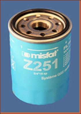 MISFAT Z251 - Масляный фильтр avtokuzovplus.com.ua