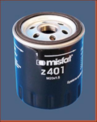 MISFAT Z401 - Масляный фильтр avtokuzovplus.com.ua