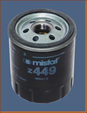 MISFAT Z449 - Фільтр масла Vovlo 340.440.460.480 autocars.com.ua