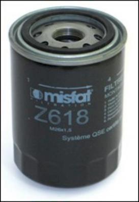 MISFAT Z618 - Масляний фільтр autocars.com.ua
