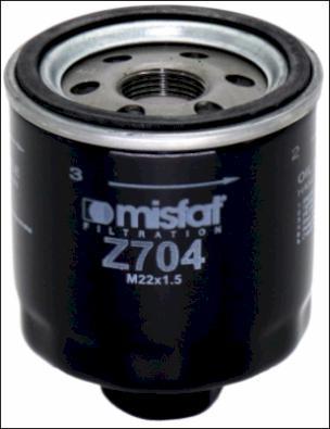 MISFAT Z704 - Масляний фільтр autocars.com.ua