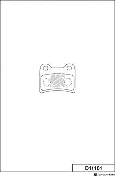 MK Kashiyama D11181 - Гальмівні колодки, дискові гальма autocars.com.ua