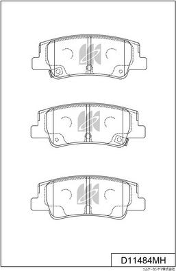 EXPERT 58302L1A00 - Гальмівні колодки, дискові гальма autocars.com.ua