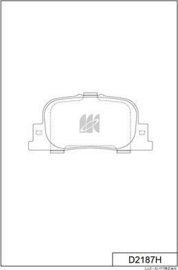 MK Kashiyama D2187H - Гальмівні колодки, дискові гальма autocars.com.ua