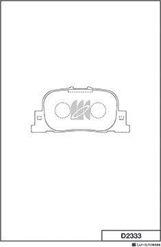 MK Kashiyama D2333 - Гальмівні колодки, дискові гальма autocars.com.ua