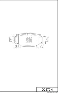 MK Kashiyama D2370H - Гальмівні колодки, дискові гальма autocars.com.ua