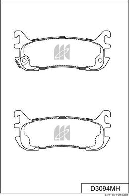 MK Kashiyama D3094MH - Гальмівні колодки, дискові гальма autocars.com.ua