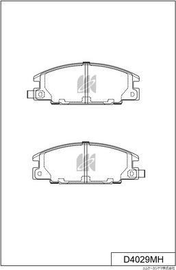 MK Kashiyama D4029MH - Гальмівні колодки, дискові гальма autocars.com.ua