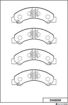 MK Kashiyama D4060M - Гальмівні колодки, дискові гальма autocars.com.ua